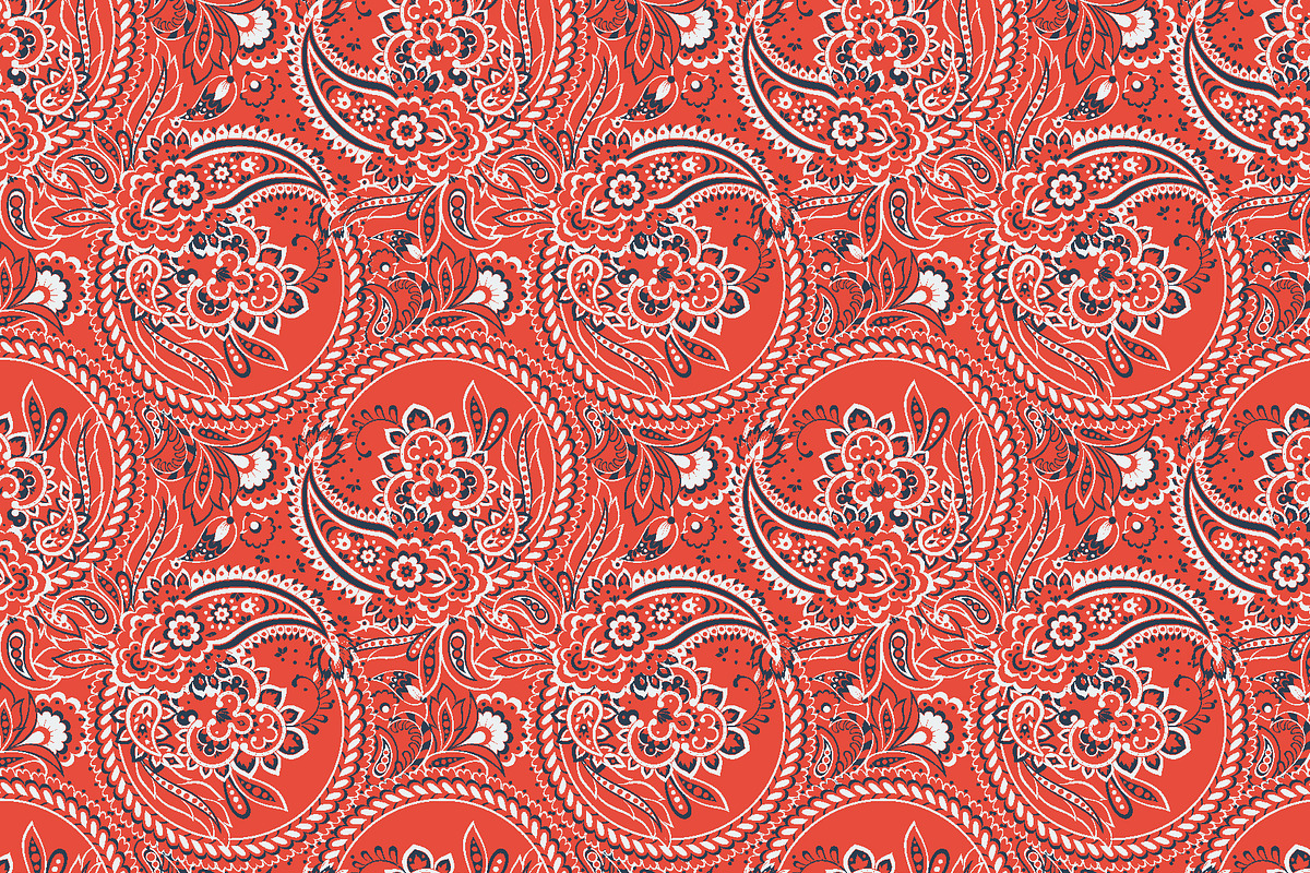 5 Ethnic paisley floral patterns, a Pattern Graphic by antalogiya (Photo 3 of 6)