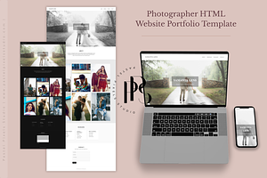 Photographer HTML Website Template, a HTML Template by Pastel Pixels Studio