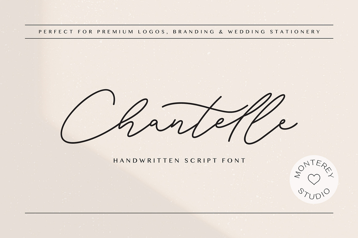 Chantelle | Handwritten Script Font, a Handwritten Font by Monterey Studio (Photo 1 of 8)