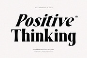 Positive Thinking Family Serif Font, a Serif Font by Graphicxell (Thumbnail 1 of 8)