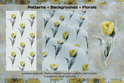 Golden Bloom: Floral Design Kit, a Pattern Graphic by Megan Aili Designs (Thumbnail 2 of 10)