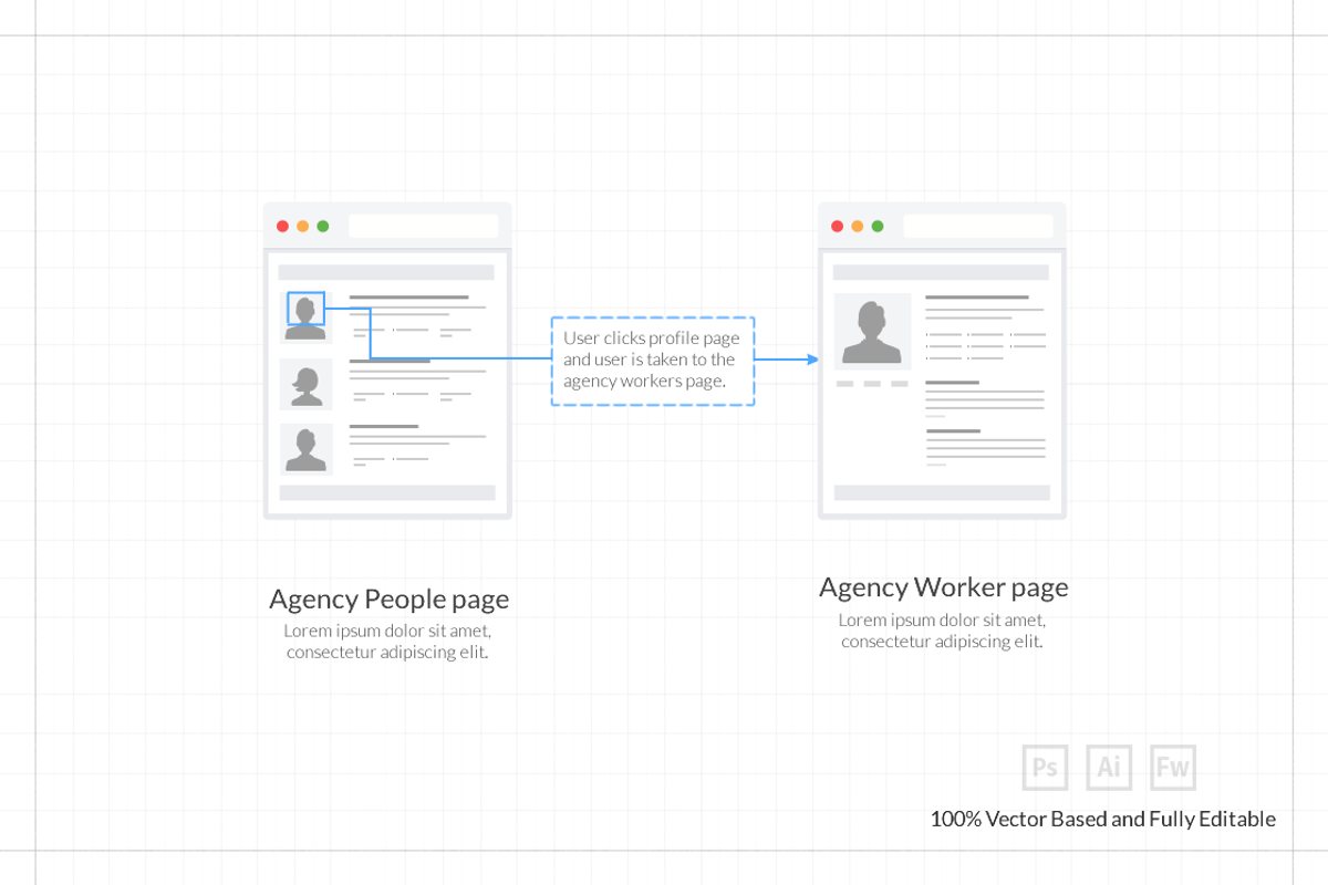 Tiles for Wireframes & Flowcharts V3, a Mockup by firetuts (Photo 2 of 4)
