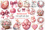 Pink Coquette Easter Clipart, an Illustration by SinaCreation (Thumbnail 1 of 5)