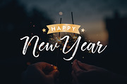 Happy New Years Vector Text Set, an Object Graphic by LineByLine (Thumbnail 2 of 3)