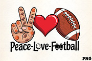 Peace love basketball football sport, an Illustration by CrexoraLab (Thumbnail 1 of 4)