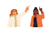 People pointing with finger set, a Person Illustration by PaperTrident (Thumbnail 5 of 7)
