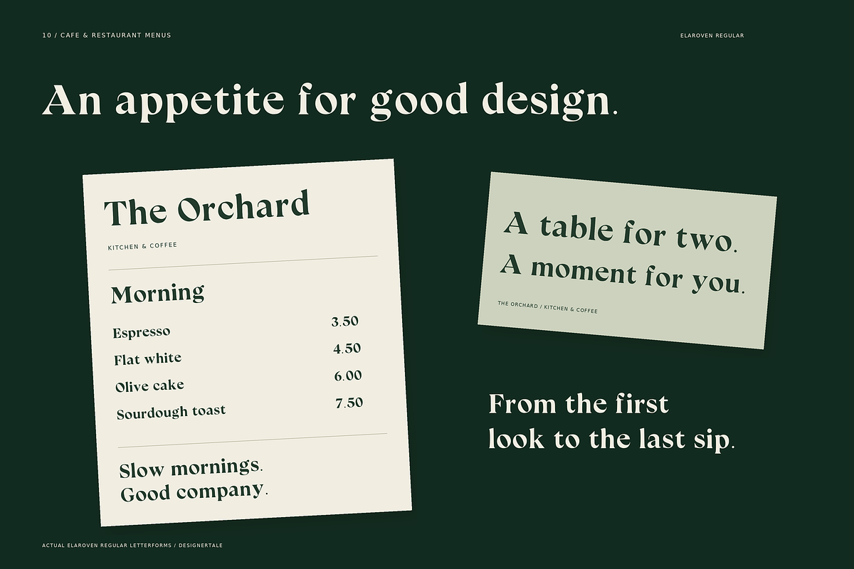 ELAROVEN – Editorial Serif Font, a Serif Font by Designertale (Photo 12 of 12)