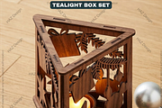 Tealight Holder, Xmas Table Centerpi, a Graphic by AtacanDigital (Thumbnail 7 of 10)