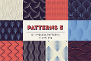 PATTERNS 5: 10 Geometric Patterns, a Pattern Graphic by kloroform (Thumbnail 1 of 5)