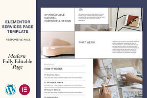 Elementor Template Services Page