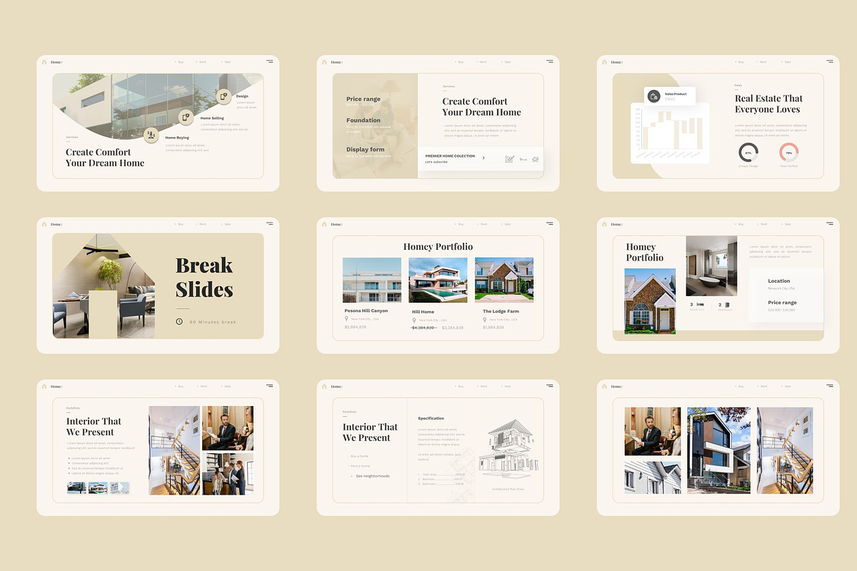 Real Estate Presentation PowerPoint, a Presentation Template by Pixslides (Photo 4 of 5)