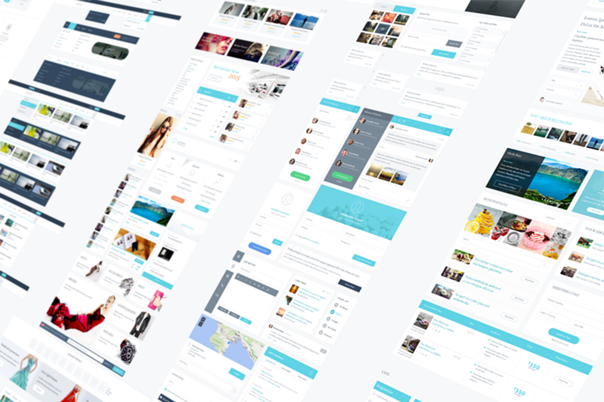 Elixir | Huge UI Kit & PSD Templates, an UI Kit Template by MahamedElgendy (Photo 1 of 5)