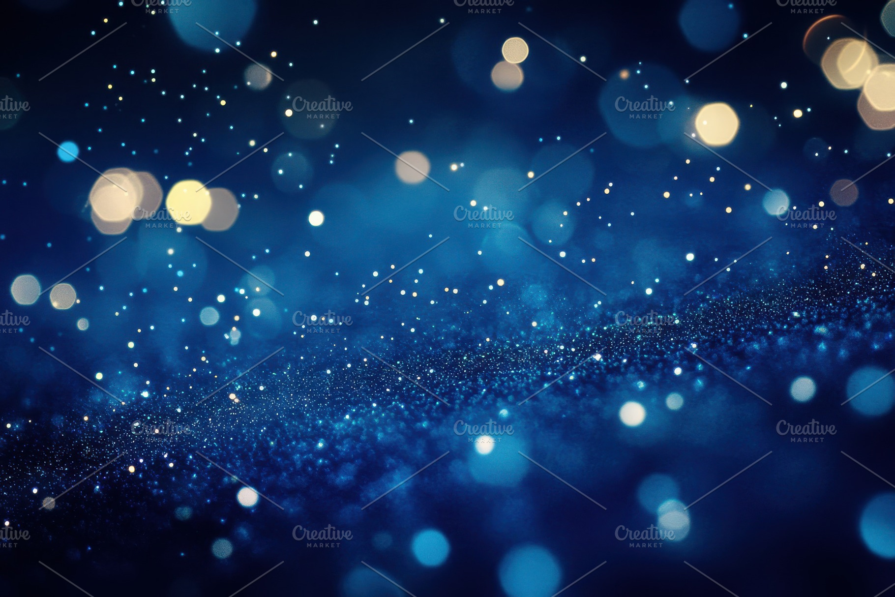Blue Glitter Background Sparkling Li, a Photo by Pixeness Studio