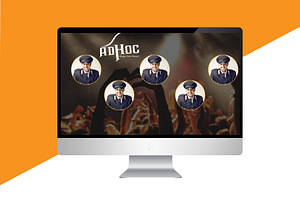 Adhoc Band - Adobe Muse Template