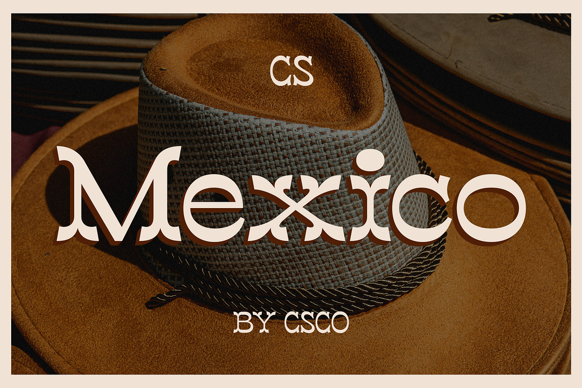 CS Mexico – Tuscan Font, a Serif Font by Craft Supply Co. (Photo 1 of 8)