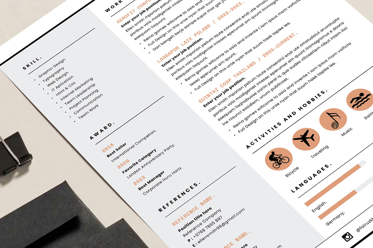 Resume, a Resume Template by Occy Design (Photo 4 of 5)