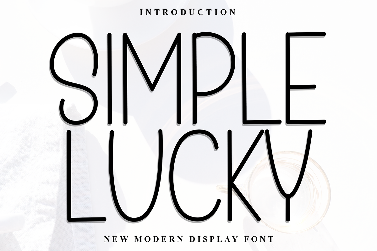 Simple Lovely, a Sans Serif Font by FreshTypeINK (Photo 1 of 8)
