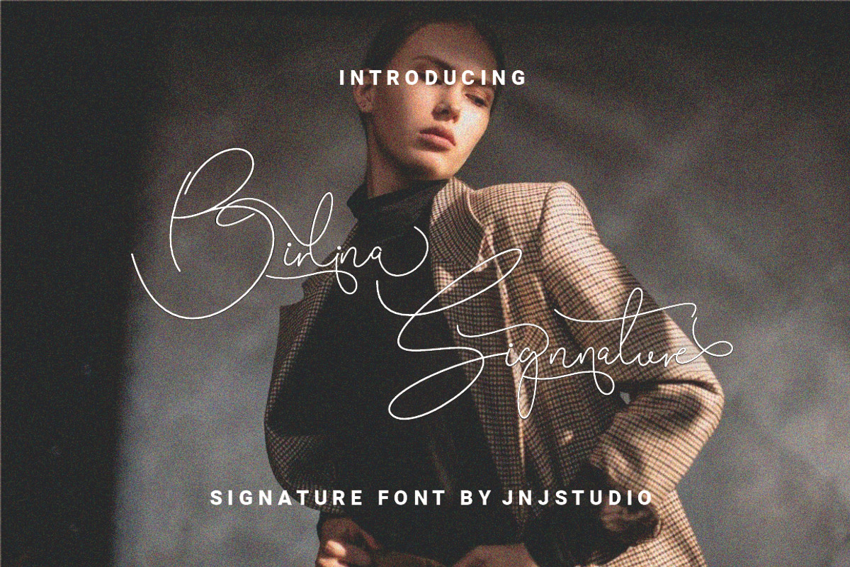 Birlina Signature, a Script Font by JNJ Studio (Photo 1 of 12)