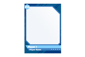 Game sports card template, a Person Illustration by Things for designers