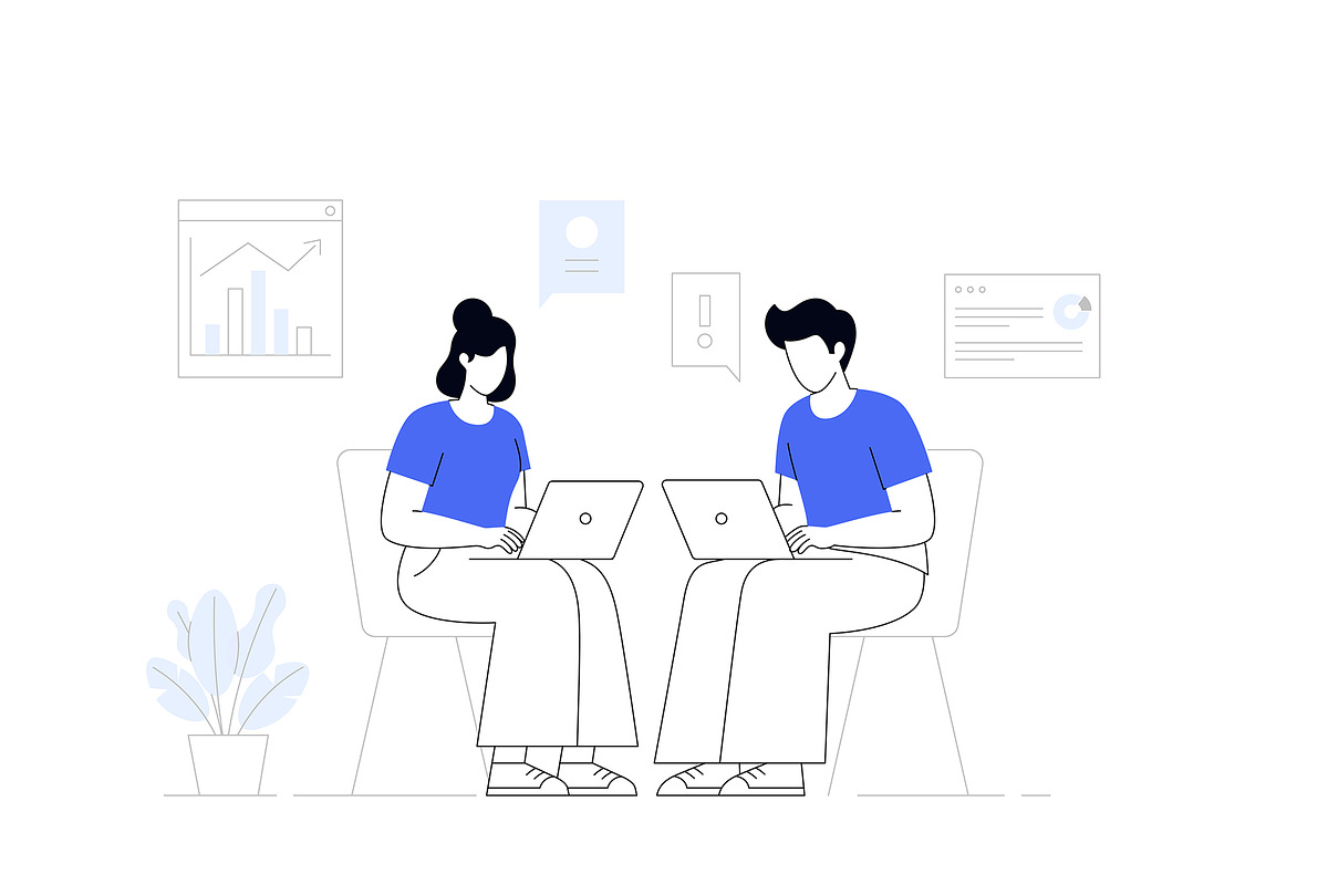 Minimalist Corporate Illustrations, an Illustration by SaurabhSharma (Photo 8 of 11)