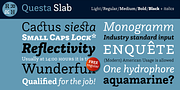 Questa Slab, a Slab Serif Font by The Questa Project (Thumbnail 1 of 4)