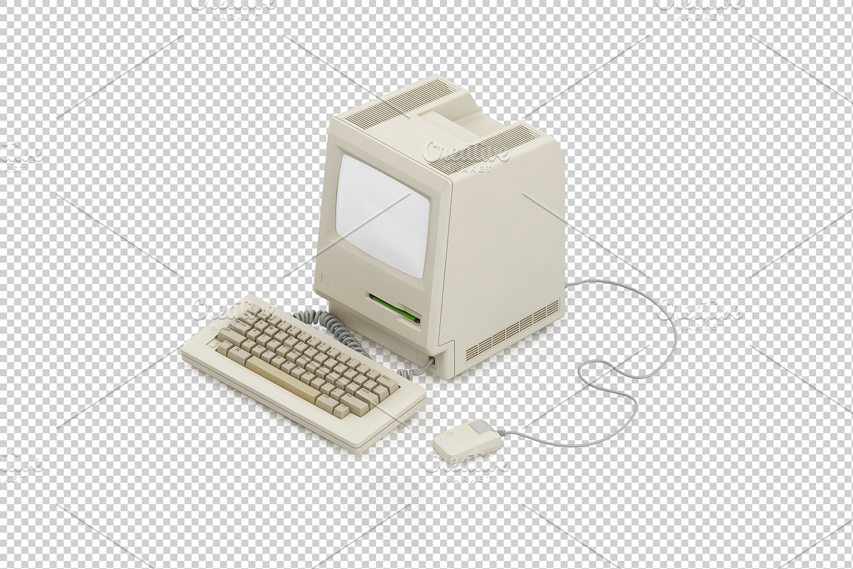 Isometric Vintage Office Mockup, a Mac Mockup by IsometricWorld (Photo 9 of 16)