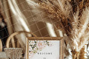 Boho 8x10 table sign number mockup, an Advertising Mockup by Blush Roses Print (Thumbnail 2 of 8)
