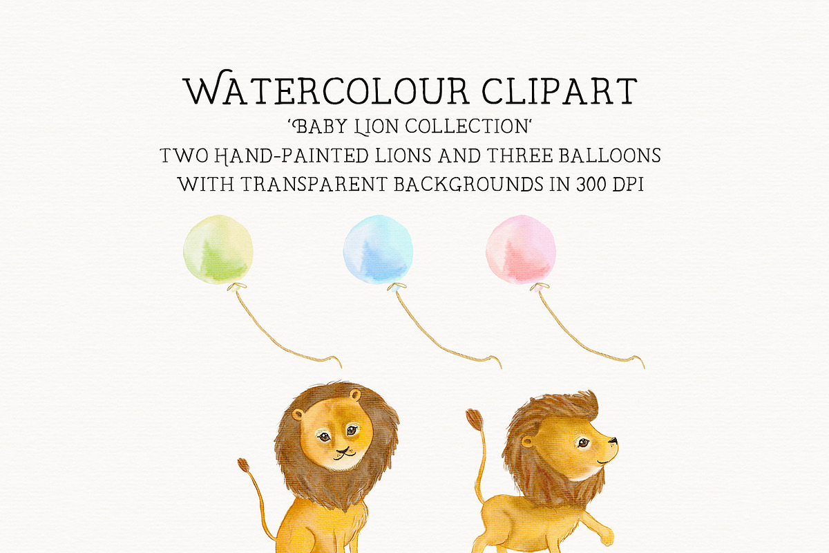 Lion Cub, Jungle nursery animal, an Animal Illustration by CommercialCliparts (Photo 2 of 3)