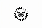 Rose Butterfly Wreath Silhouette —, an Illustration by Amazin_art (Thumbnail 4 of 25)
