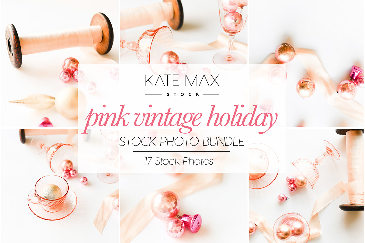 Pink Vintage Holiday Stock Photo Bun, a Holiday Photo by Styled Stock House (Photo 1 of 3)