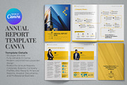 Annual Report Template Canva, a Brochure Template by Oshin Design (Thumbnail 1 of 6)