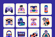 Gaming Stickers Set, an Emoji Icon by Brickclay (Thumbnail 7 of 8)
