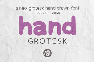 Hand Grotesk: hand drawn font