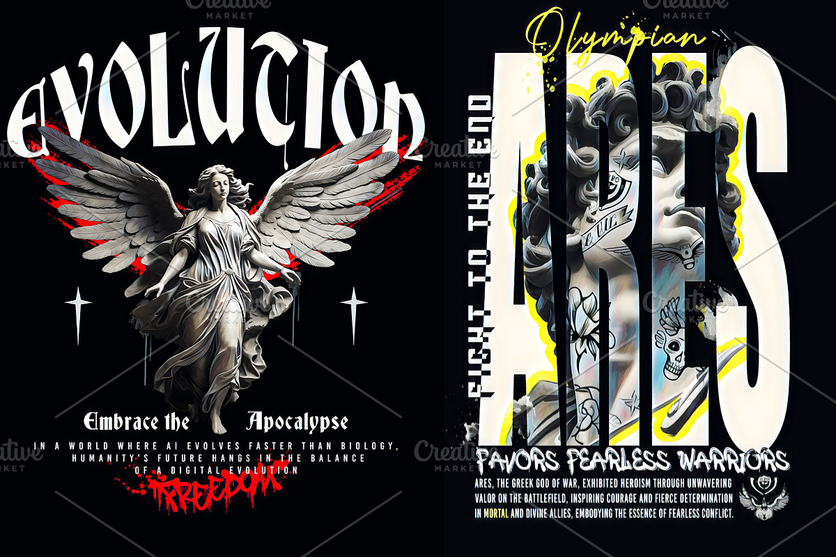 David statue graphics.T-shirt prints, a Person Illustration by StudioLondon (Photo 1 of 3)