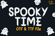 Spooky time | Sans serif font, a Sans Serif Font by LivelyAutumn11.11 (Thumbnail 1 of 4)