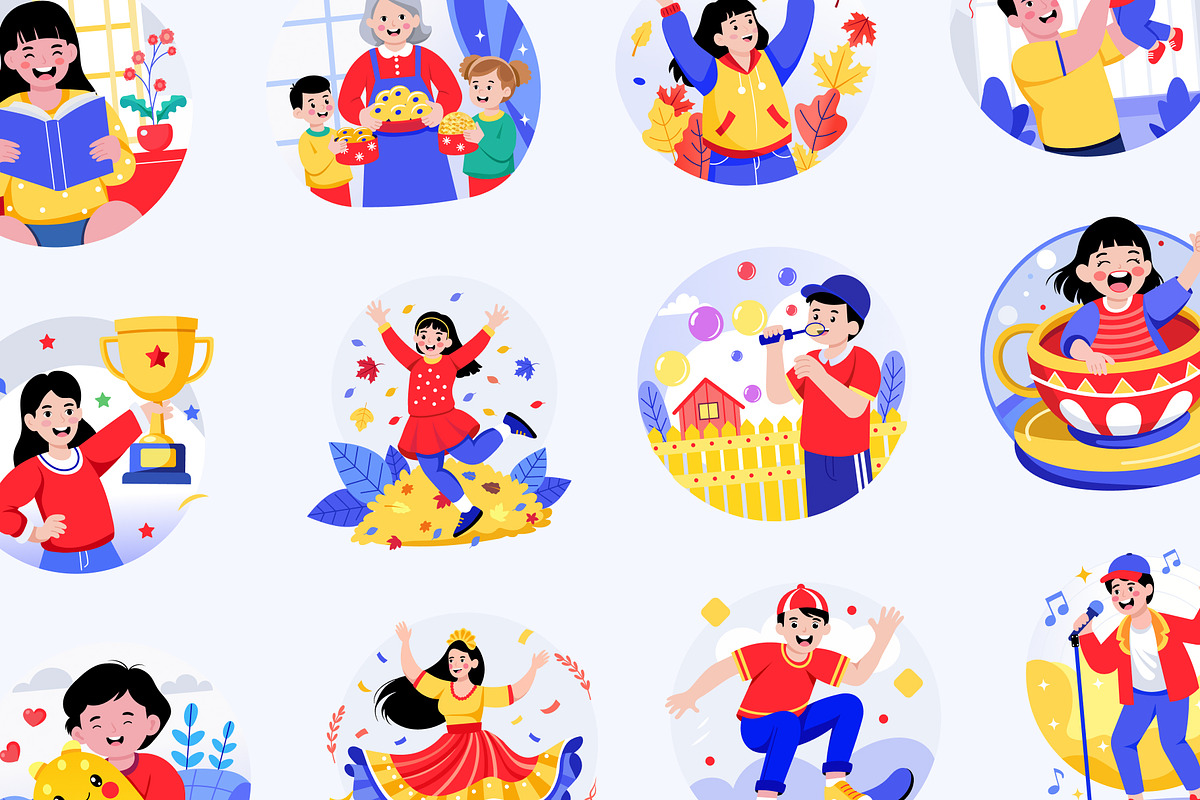 Animated Happy People Illustration, a Person Illustration by Brickclay (Photo 3 of 4)
