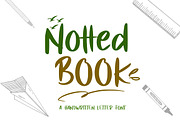 Notted Book, a Handwritten Font by Megatype (Thumbnail 1 of 11)