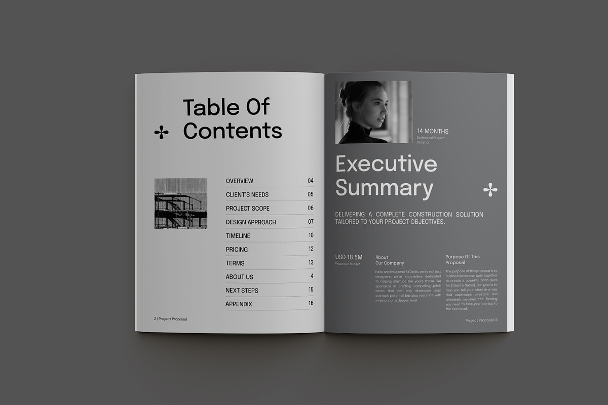 Yellow Construction Project Proposal, a Brochure Template by Neermana (Photo 3 of 11)