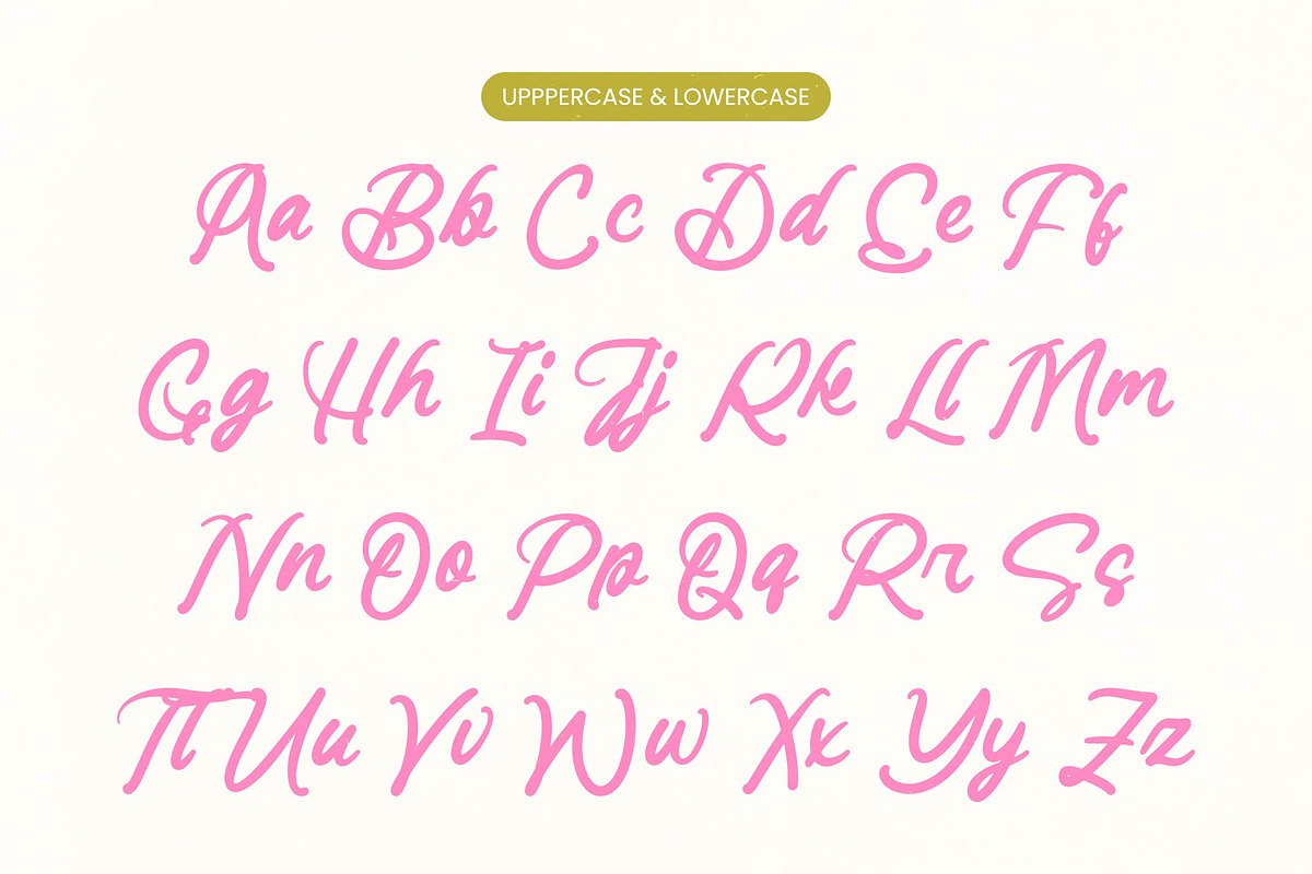 Denthica Aesthetic Handwritten, a Script Font by Letterena Studios Script (Photo 7 of 10)