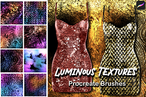 LUMINOUS TEXTURES Procreate Brushes