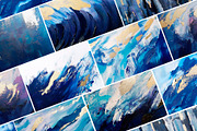 Deep Blue Abstract Backgrounds, a Background Graphic by Elena Dorosh (Thumbnail 4 of 9)