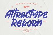 Attractype Reborn - Stylish Font, a Script Font by Garisman Std (Thumbnail 1 of 10)
