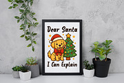 Christmas Funny Dog Dear Santa Png, an Illustration by Daily.Designs (Thumbnail 5 of 5)