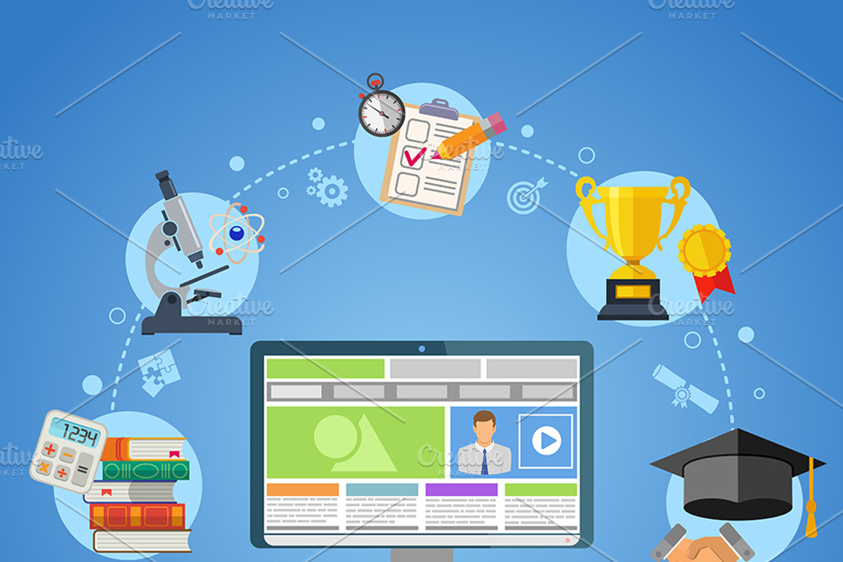 Online Education Concepts, an Education Illustration by TAlex (Photo 6 of 6)