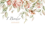 Watercolor flowers summer peony set, a Decorative Illustration by Edith’s World (Thumbnail 12 of 13)