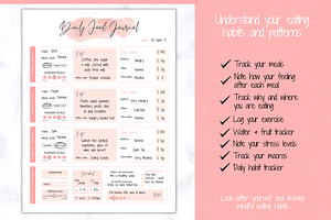 Daily Food Diary Printable