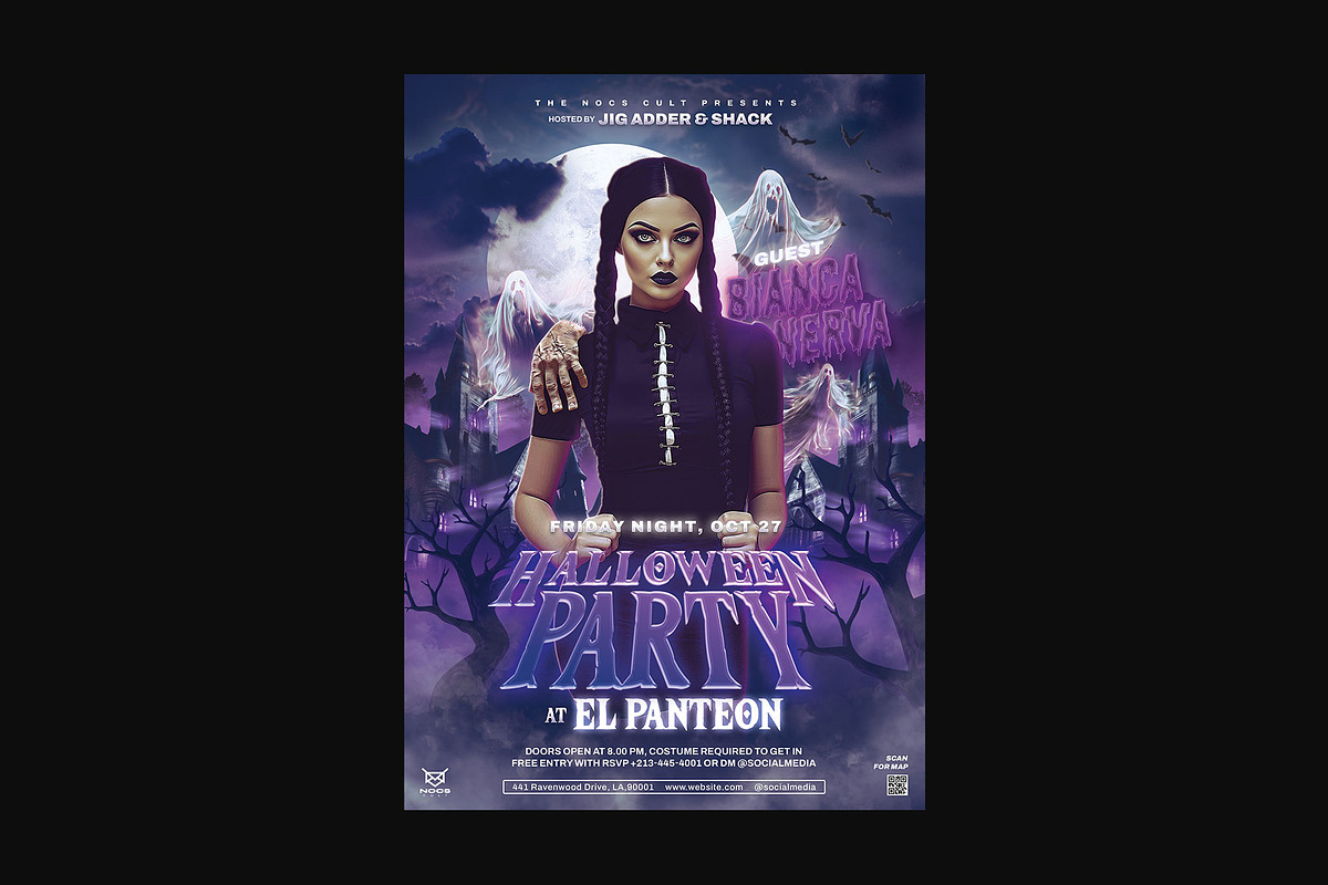 7 Halloween Flyer Templates PSD, a Flyer Template by Bornx Design (Photo 5 of 6)