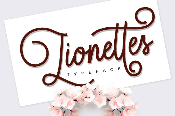 Lionettes Typeface preview 8