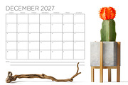2027 8.5 x 11 Inch Calendar Template, a Stationery Template by Running With Foxes (Thumbnail 4 of 5)