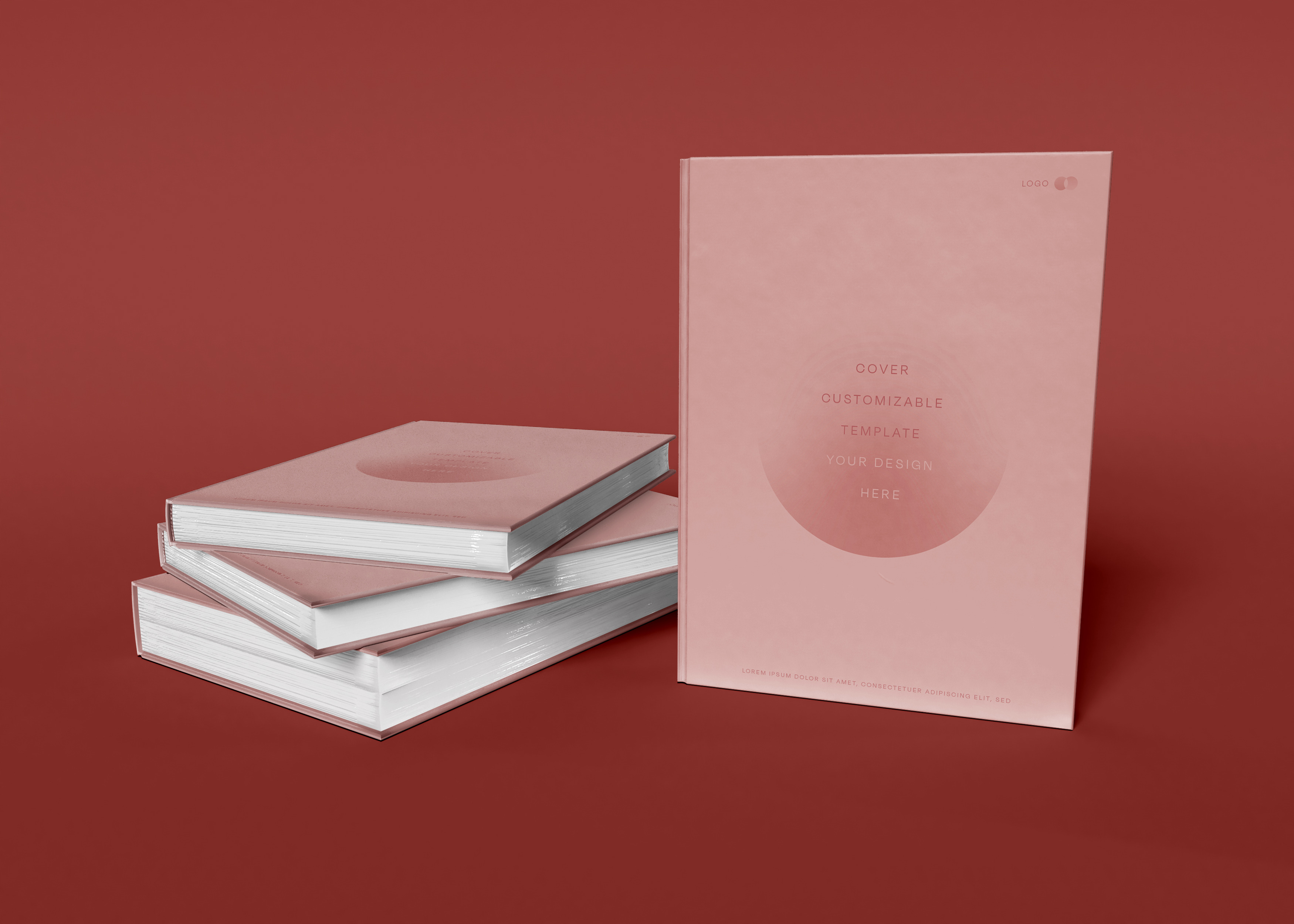 Stack of Books Mockup, a Books & Magazine Mockup by Mego-studio